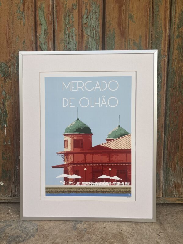 Ilustração "Mercado de Olhão" 30x40cm