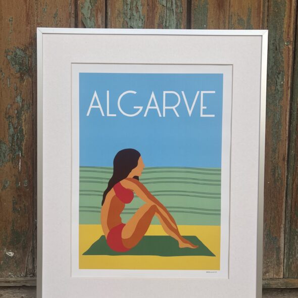Ilustração "Algarve - Praia" 30x40cm