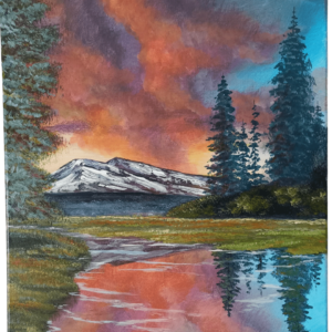Painting "Inspired by a Canadian Landscape"