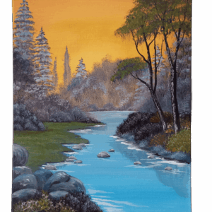 Painting "The Blue River"