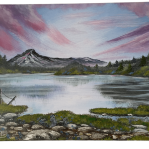 Painting "Inspired by a Japanese Landscape"